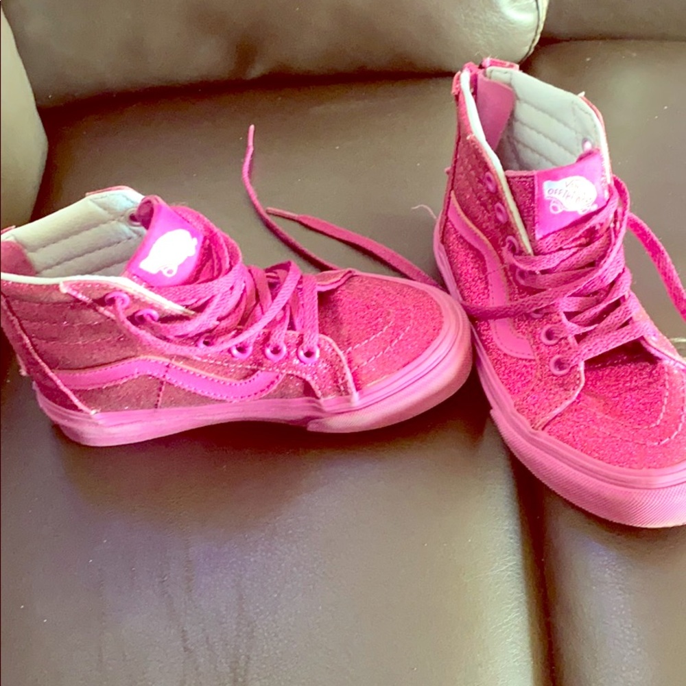 Pink Glitter Vans